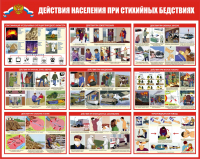 Стенд ГО-05 Действия населения при стихийных бедствиях - opb-region.ru - Екатеринбург