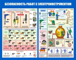 Стенд ЭБ-06 Безопасность работ с электроинструментом - opb-region.ru - Екатеринбург