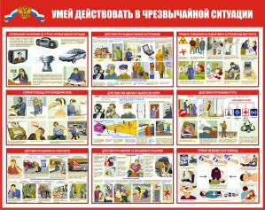 Стенд ГО-03 Умей действовать в чрезвычайной ситуации - opb-region.ru - Екатеринбург