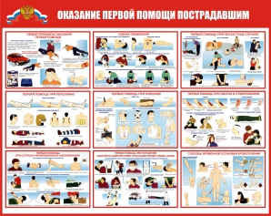 Стенд ГО-16 Оказание первой помощи пострадавшим - opb-region.ru - Екатеринбург