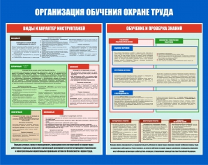 Стенд ОТ-01 Организация обучения охране труда - opb-region.ru - Екатеринбург
